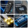 High Speed Folding Fan Mini Handheld Refrigeration Fan Digital Display Portable USB Charging Fan High Wind Power Handheld Fan