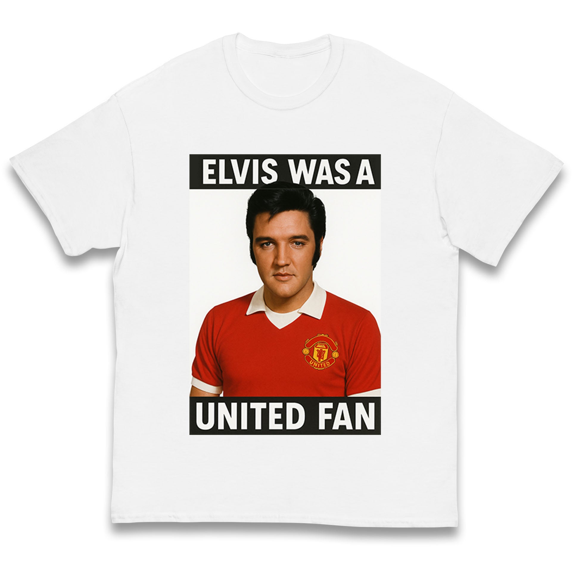 Elvis Was A United Fan Kids T Shirt 120