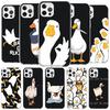 Cartoon Duck Goose Game Cover Phone Case For iPhone 16 17 Air 15 14 Pro Max 16E Phone Case 13 Mini 12 11 7 SE 8 Print Pattern Fi