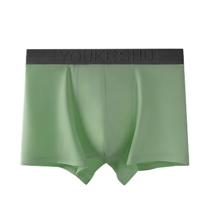 Men's Pure Cotton Antibacterial Seamless Boxer Briefs