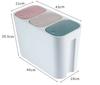 European Style Kitchen Trash Can - Household Bin with Lid, Dry & Wet Separation for Garbage Classification, Suitable for Living
