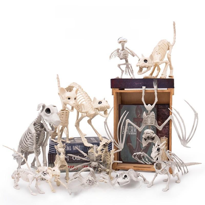 Halloween Dark Animal Skeletons For Haunted House Decor