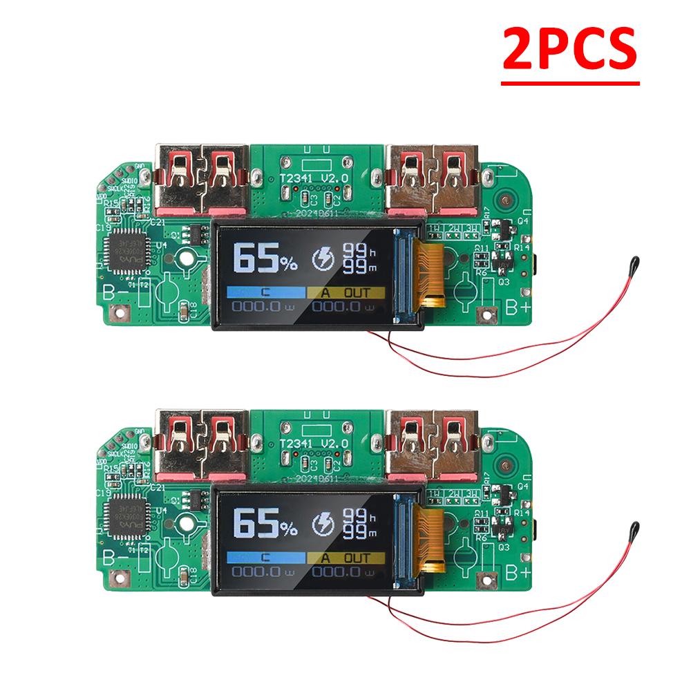 1/5/10 PCS 22.5W Fast Charging Power Bank Motherboard - TFT Color Display for Ternary Lithium Battery with PD/QC Charging Module
