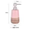 Pink ceramic toothbrush holder, mouth cup tooth cup soap dish dispenser lotion bottle bathroom accessories soap dispenser