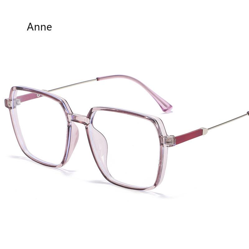 Fashion Leopard Oversized Myopia Glasses Women Square Blocking Blue Light Ultralight Computer Graduation Eyeglasses minus