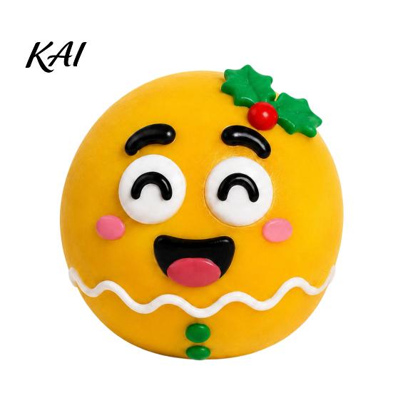 Stress Relief Balls 1/5Pcs DIY Christmas Toy, Reindeer Snowman Ball with Sensory Fidget Toy Detachable Expression Accessory, Soft Squeeze Party Favors