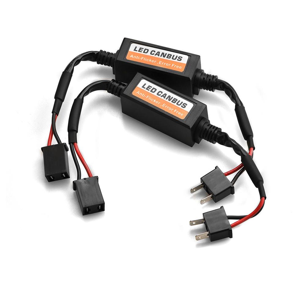 Error Free Resistor Anti-Flicker Harness Bulbs Resistor LED Decoder H1 H4 H7 9005 9006 9012 LED Adapter Warning Error Canceller