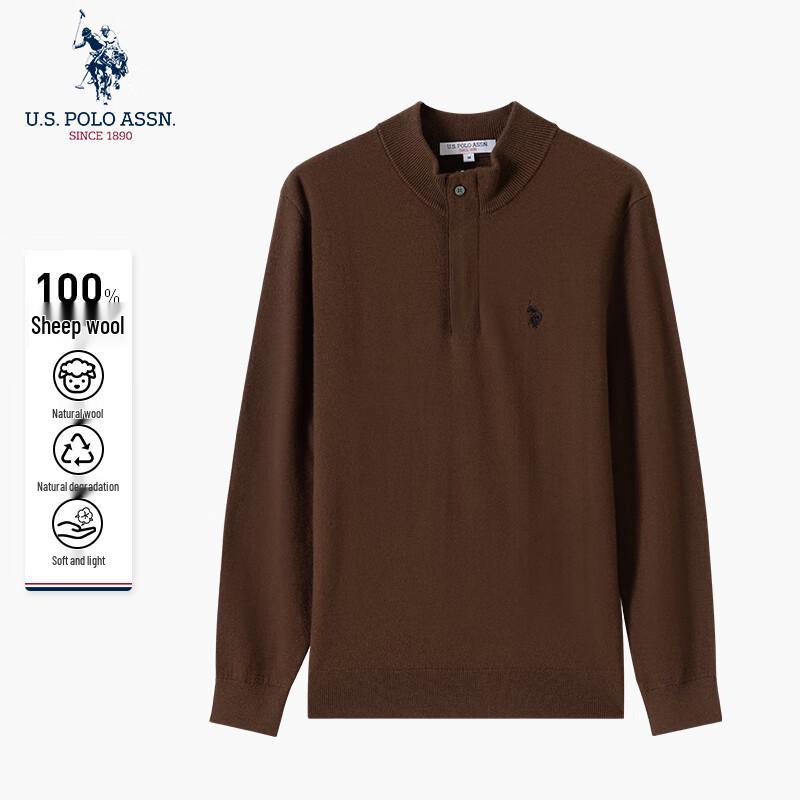 U.S. POLO ASSN. Men's Pure Wool Turtleneck Sweater