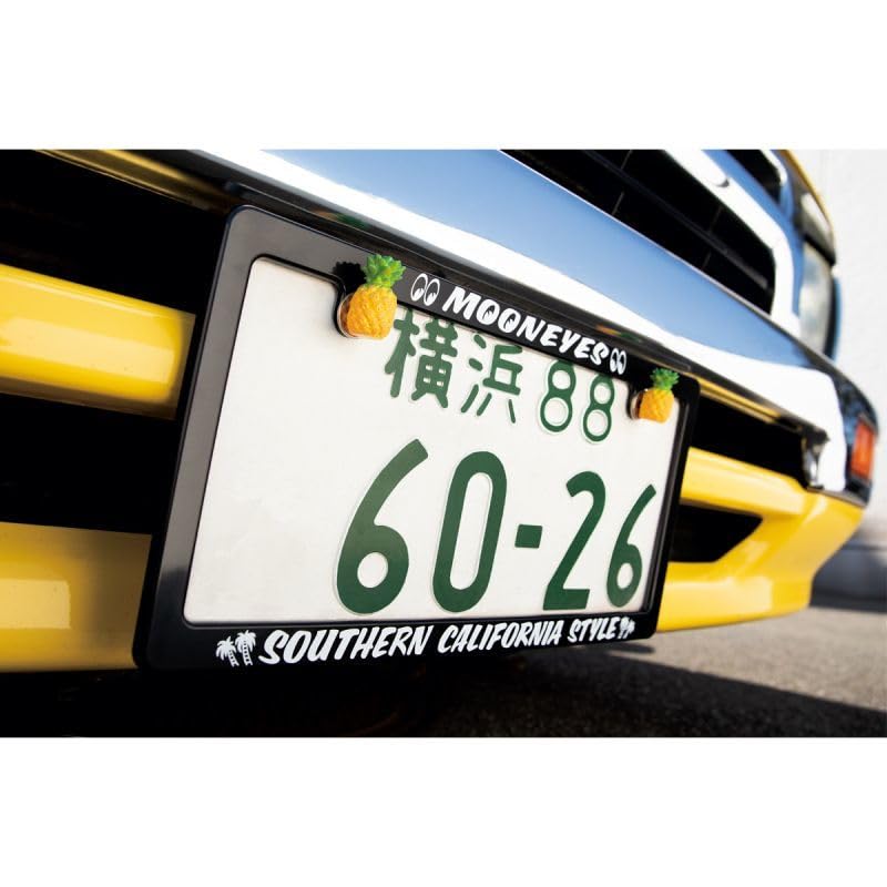 Blue Panic Ananas Kennzeichenschrauben Set 2 Stück Kennzeichen Blue Panic Ananas MOONEYES Moon Eyes