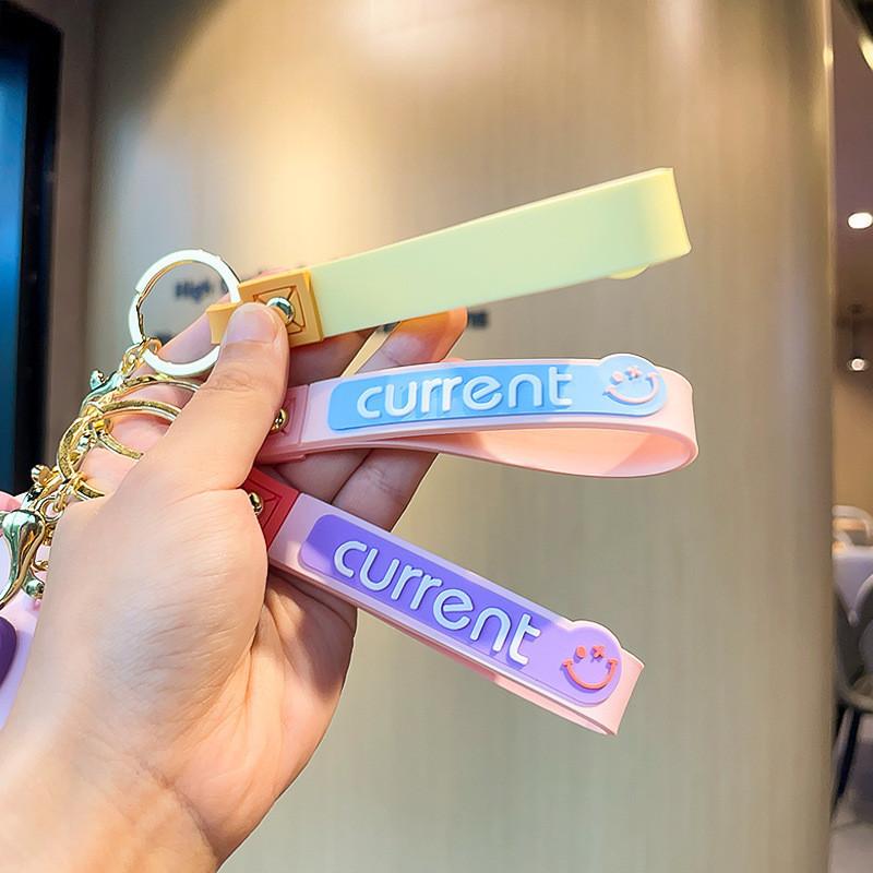 Adorable Cartoon Bear Keychain Colorful Lightning Bear Cute Bag Ornament