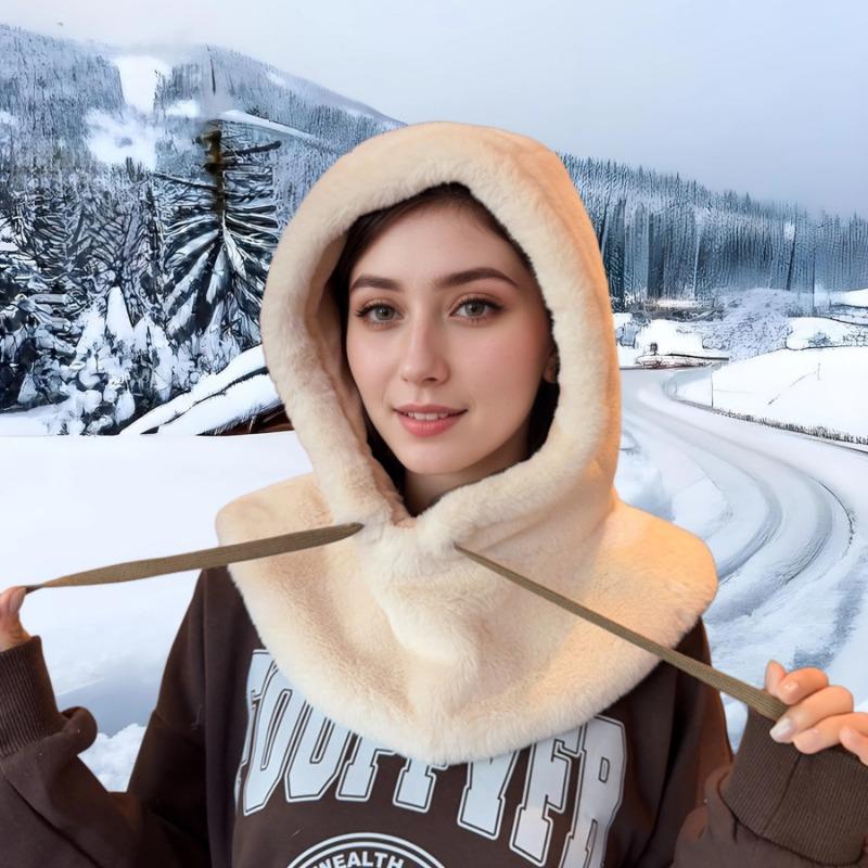 Mao Mao Shawl Hat Autumn and Winter Warm Hat Children's Fashion Scarf Integrated Ear Protection Plush Hat Thick Hat