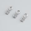 Mini Fu Character Pendant: S925 Sterling Silver for DIY Jewelry