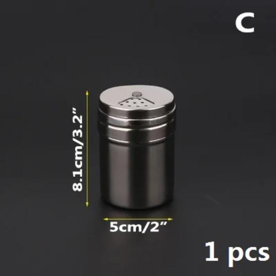 Przyprawy ze stali nierdzewnej cukier sól pieprz zioła shaker słoik gotować przyprawy butelka narzędzie kuchenne gadżety akcesoria do grilla