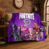 Classic F-Fortnite Game Cartoon Flannel Throw Blanket,Warm Cozy Blanket for Bed,Couch,Sofa,Bedroom,Living Room,Travel,Camping