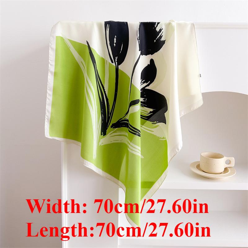 1PCS 70 Square Scarf Spring/Summer New Printed Fashion Commuter Decoration Fresh Headscarf Neck Protection Scarf Professional