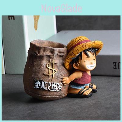 Porte-stylo en résine Monkey D. Luffy One Piece Style Dessin Animé Pour Diplôme et Cadeau
