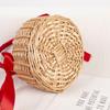 1Pcs Woven Flower Basket Rattan Storage Basket Handmade Organizer Rustic Storage Rack for Entryway Shoes or Toys