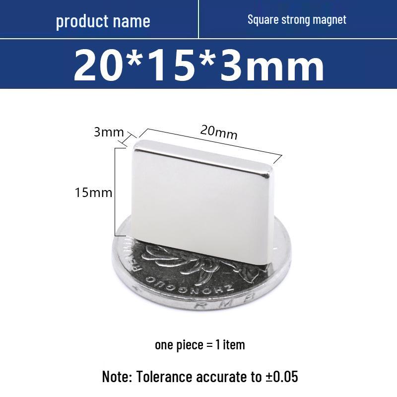 N52 Neodymium Iron Boron Square Magnet – Strong Rare Earth Permanent Magnet