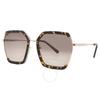Guess Factory Brown Gradient Butterfly Ladies Sunglasses Gf0418 52f 58