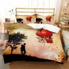 3D Love Heart Romantic Theme Valentine's Day Bedding Set Boys Girls Twin Queen Size Duvet Cover Pillowcase Bed Kids Adult