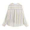 European & American Style Women's Casual Fashion Metal Line Pattern Shirt
