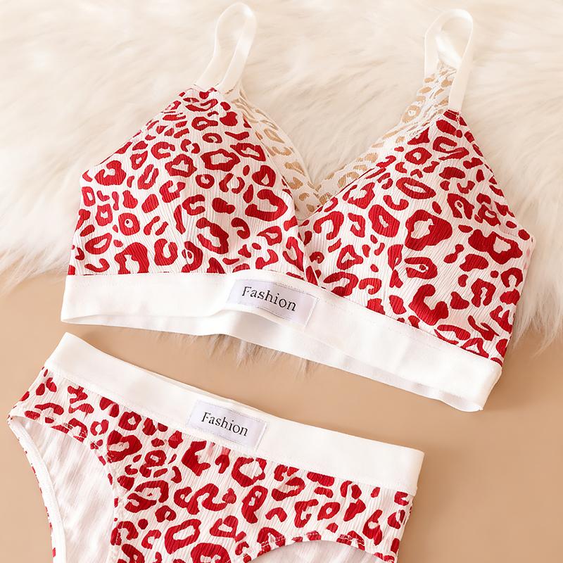 1 Set Bikini Fashion One Size High Elasticity Bra Adjustable Straps Underwear French Style Lingerie Set Sexy Multicolor