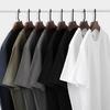Men's Premium 240G Heavy Solid White T-Shirt, Mercerized Xinjiang Cotton, Short-Sleeve, Round Neck, Summer Wear