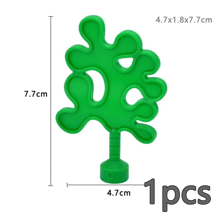 

Строительный блок большого размера, растение, фрукты, аксессуары, цветок, трава, пень, украшение, ферма, совместимые большие тарелки, кирпичные игрушки Duploes