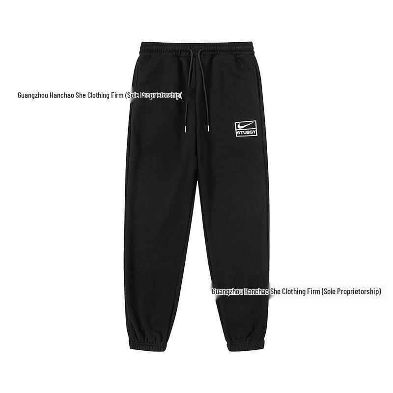 Unisex Trendy Loose Autumn/Winter Fleece Hoodie and Pants Set