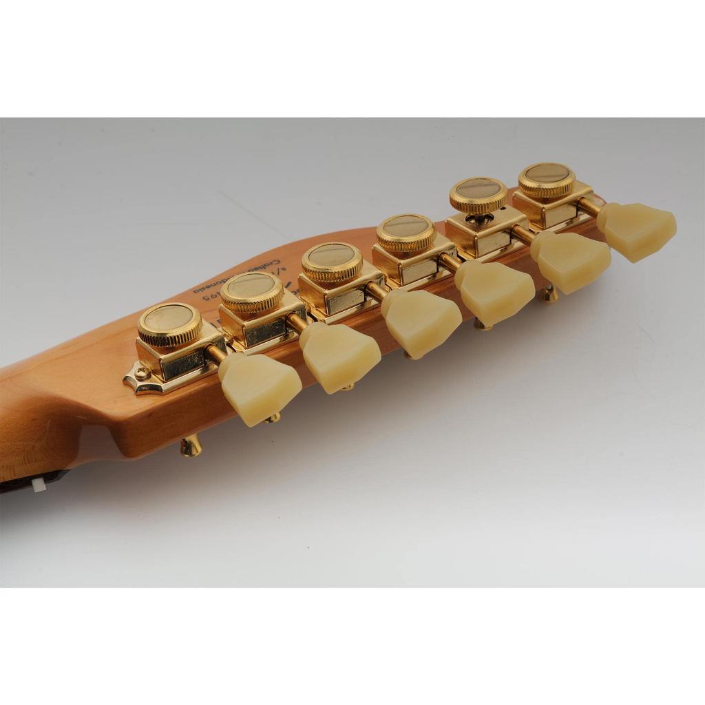 Musiclily Pro Vintage Gitarren Locking Mechaniken für mit goldenen Keystone-Knöpfen 6-saitige Strat/Telecaster