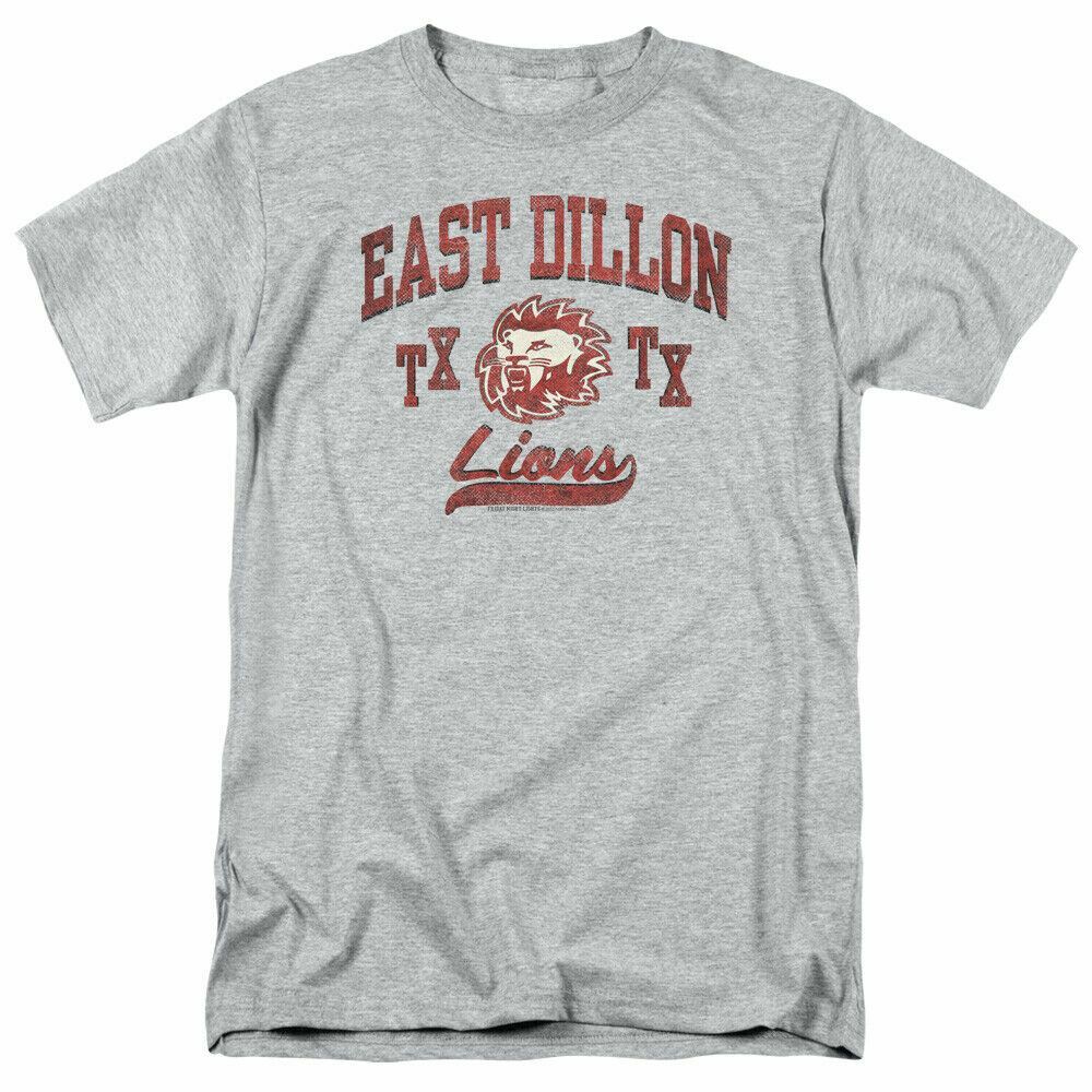 Friday Night Lights Athletic Lions T Shirt Mens Licensed Classic TV Sport Grey XL