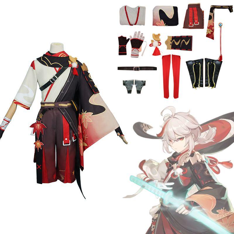 Kaedehara Kazuha Cosplay Costume Suit Set Genshin Impact Game Party Halloween