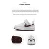 Nike Court Borough Low Recraft TD White Burgundy Crush Baby Sneakers DV5458-112