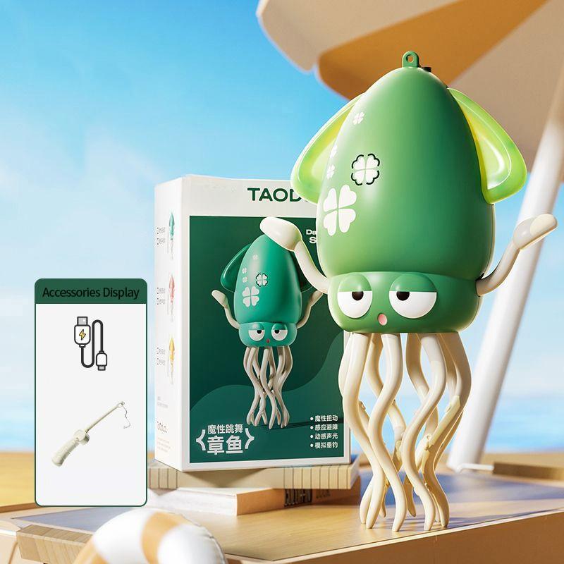 Trendy Dancing Squid Wiggly Wonder Octopus Toy with LED Lights and Music Kids Electronic Pet Toys Interactive Development Toys