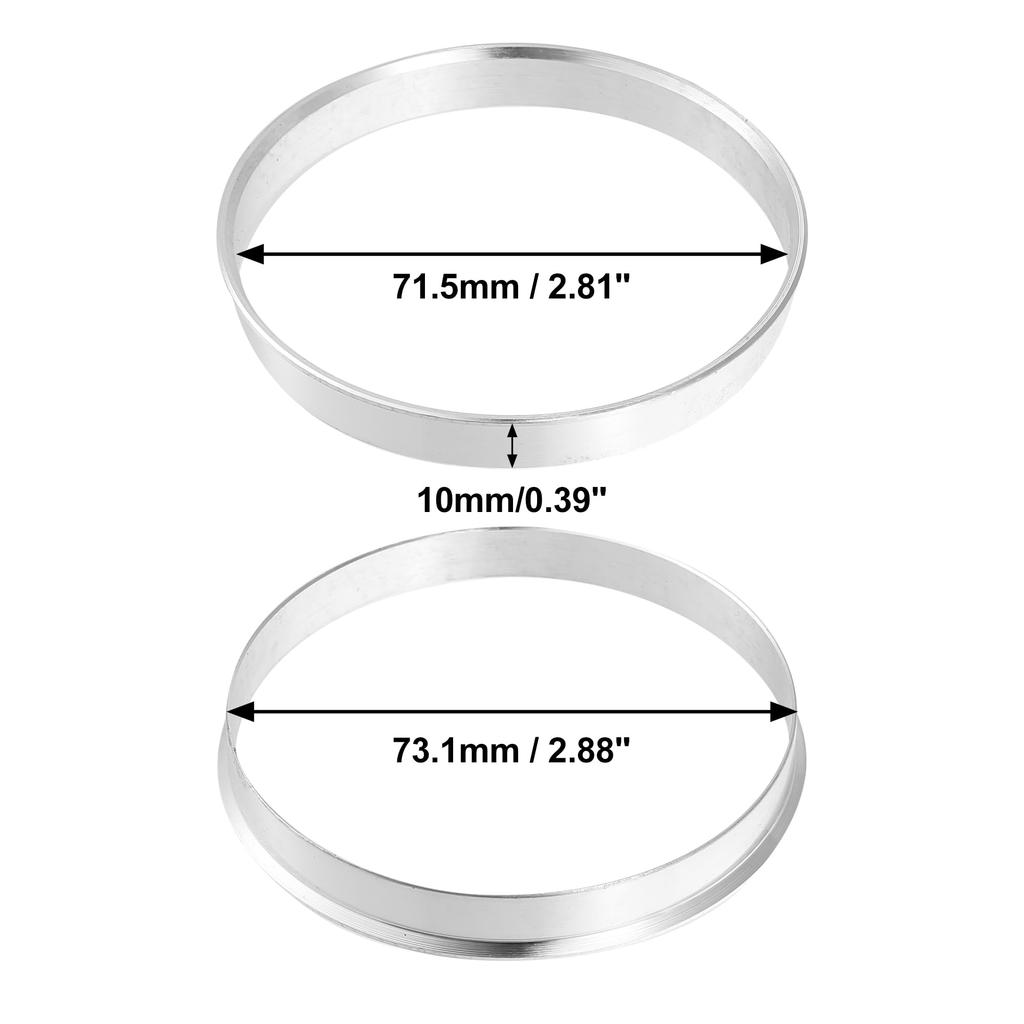 uxcell Hub Ring 73.1mm/71.5mm Wheel Hub Ring Hub Centric Ring
