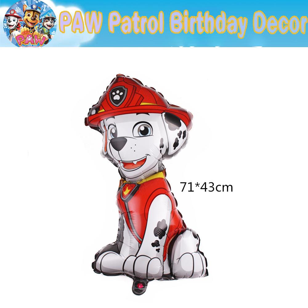 PAW Patrol Birth Date Decor Celebration Supplies Birth Date Celebration Disposable Tableware Collection Paper Board Napkin Balloon Infant Shower Decor