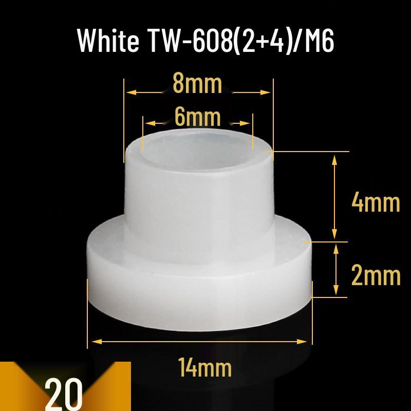 T-shaped Insulating Nylon Washer & Sleeve Assortment for M2-M12 Screws