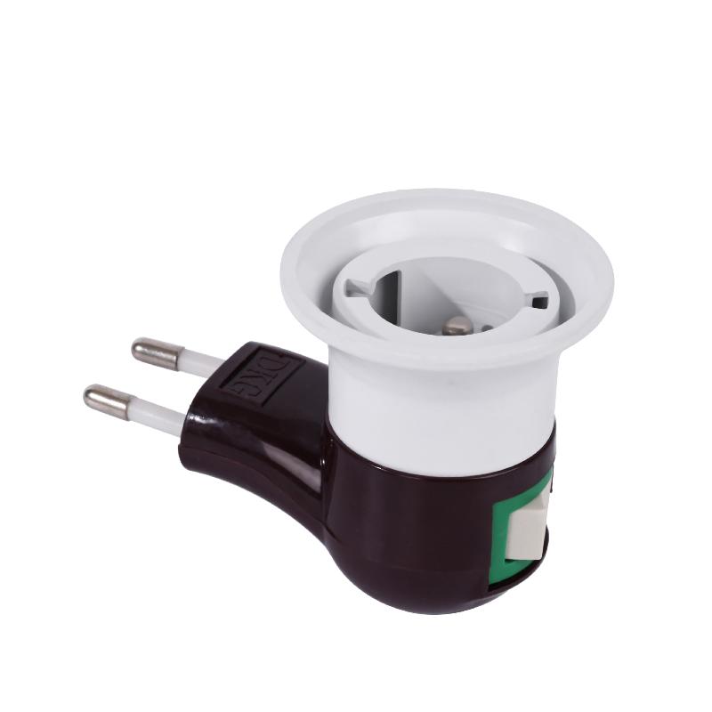 110V-250V Lamp Socket With Power Outlet Plug In Light Bulb Socket With Switch For US EU Plug Home Lighting Accessories
