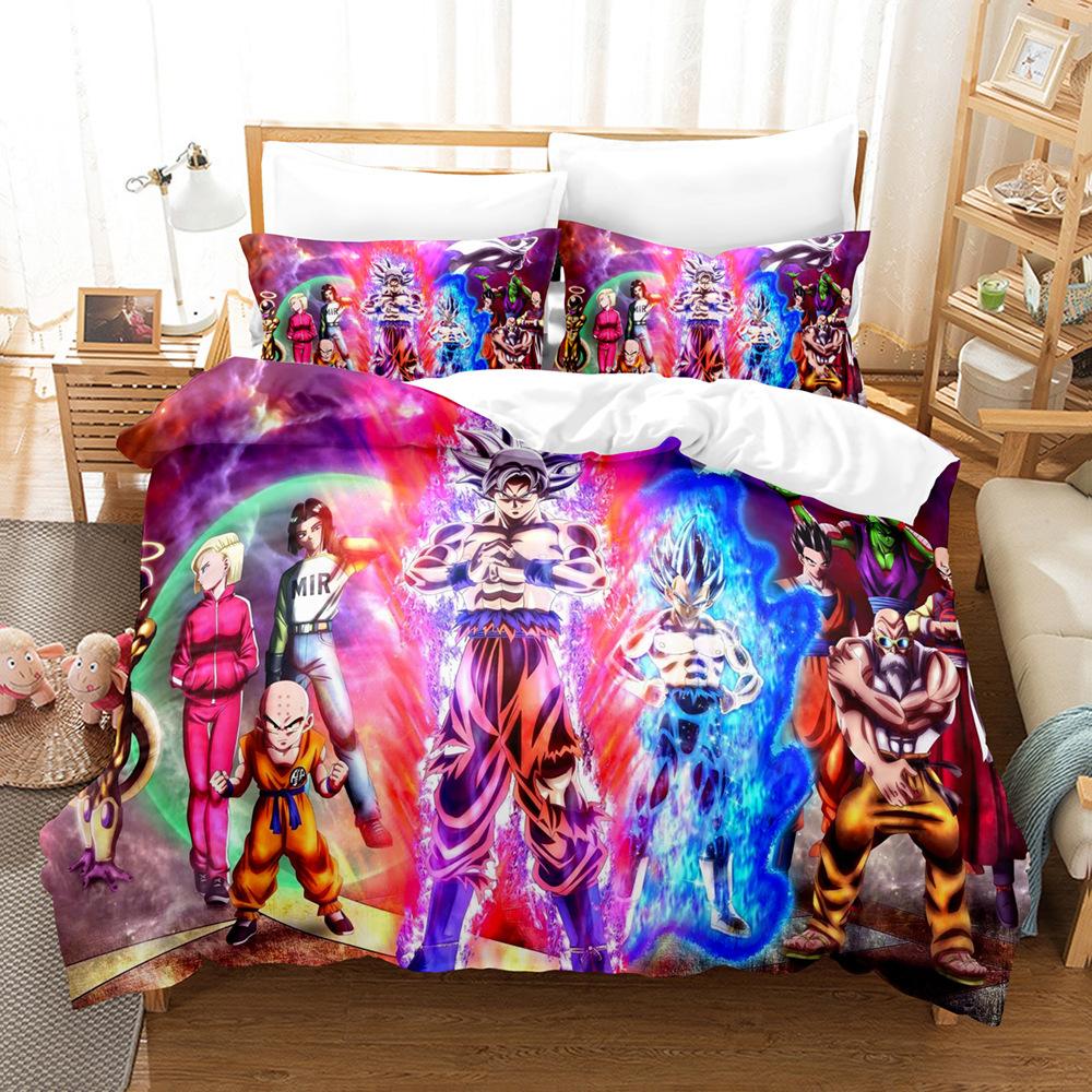 Digital Printing Three-Piece Animation Three-Piece Home Textile Bed Sheet Kit