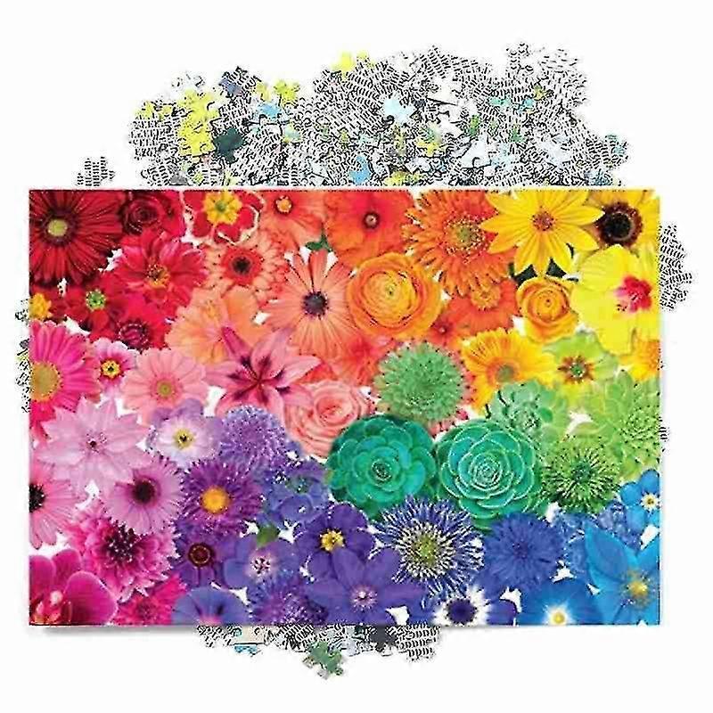 Adult Children Puzzle 1000 Piece Household Plants Flower Large Landscape Puzzles For Adults Educational Toy