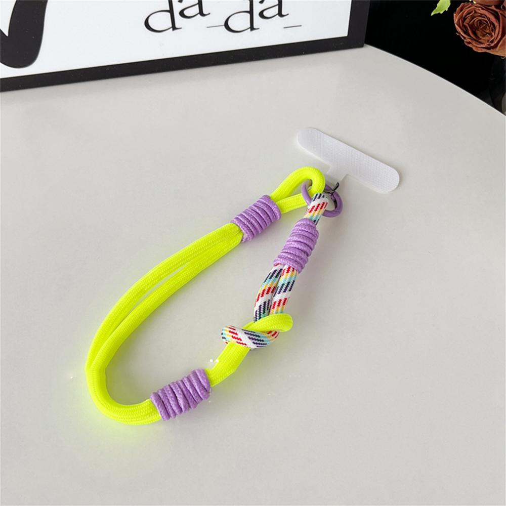 Lindo cordón para teléfono móvil, adorno colgante, se puede llevar, cuerda torcida, colgante antipérdida, correas de muñeca cortas resistentes de moda