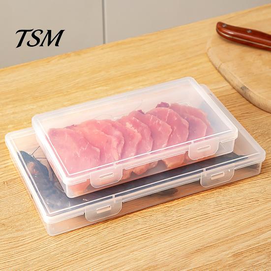 Gefrierschrank-Organizerbox Kühlschrank-Aufbewahrung mit Deckel Lebensmittelecht Transparent Gefrierbehälter für Fleisch Große Kapazität Multifunktional Gemüse Obst