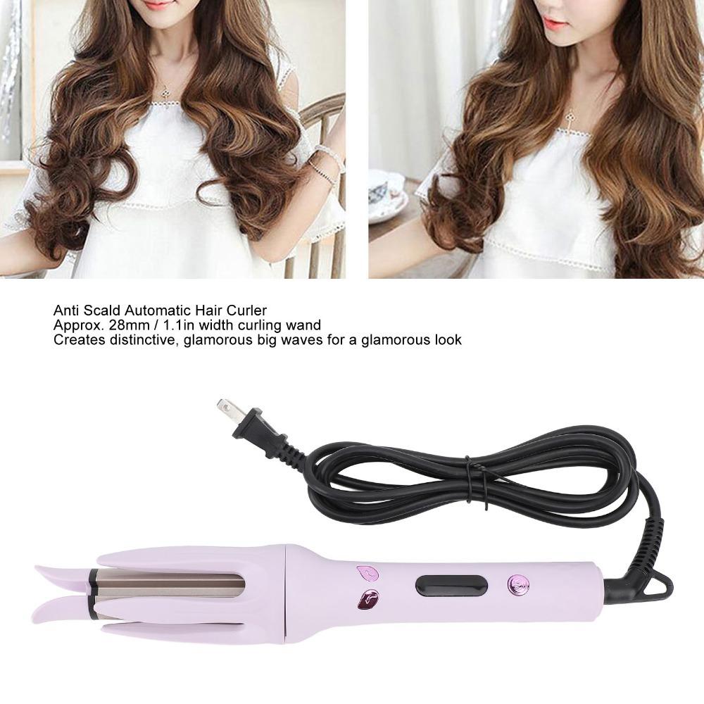 Portable Automatic Curling Iron Adjustable Temperature Rotating Curling Iron  For Home Use