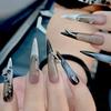 3D Gold Silver Nail Rhinestone Accessories DIY Glamour Nail Decoration 12 Grids Gothic Punk Retro Metal Nail Jewellery