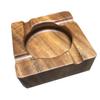 Retro Walnut Solid Wood Ashtray: Creative, Durable, Large-Slot Engraved Design – Perfect for Home or Hotel Use