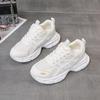 Leather Trend Fried Street Breathable Hollow Dad Shoes Women 2025 New Summer Sweet Cool Thick-soled Mesh Versatile Sports Shoes