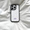 Full Screen Purple Floral Application iPhone16/17Pro Mobile Phone Case 14 Matte Pc15 Fresh 12 Girls 13 Sets
