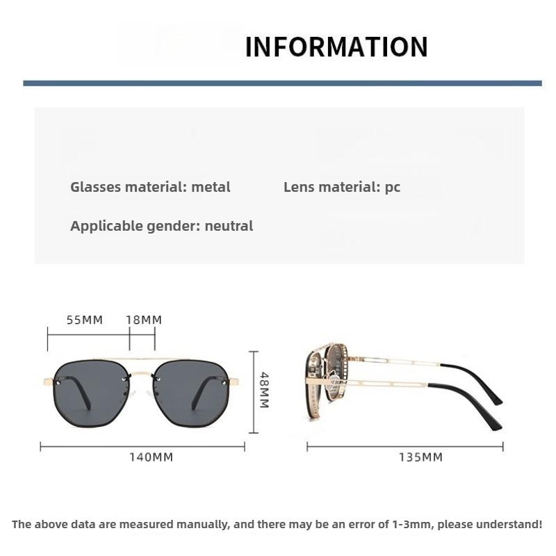 New Fashion Oversized Frame Sunglasses With Side Cutouts Premium Eyewear Uv Protection Classic Driving Shades