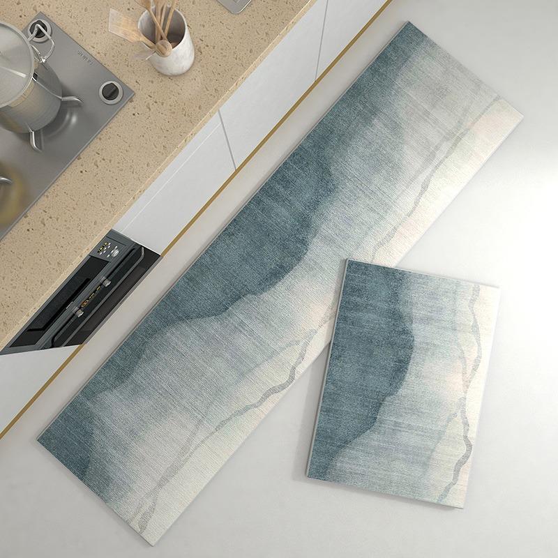 Rug for Kitchen Floor Mat Water-absorbing Non-slip Foot Mats Runway Long Carpet Black Carpets Minimalist Home Decoration Rugs