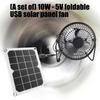 Double Blade Solars Exhaust Fan For Chicken Coops Dog Kennels Waterproofed Motor Foldable Without Battery Required